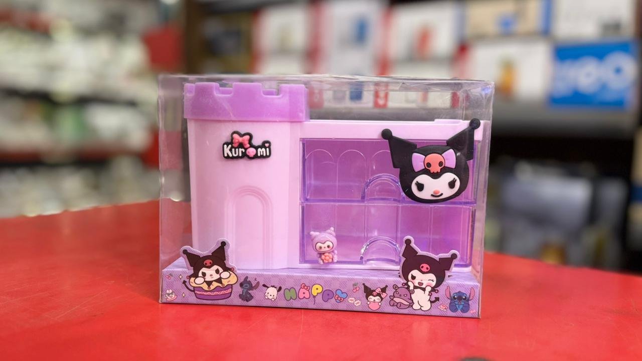 Kuromi-themed stationery organizer / desk organizer