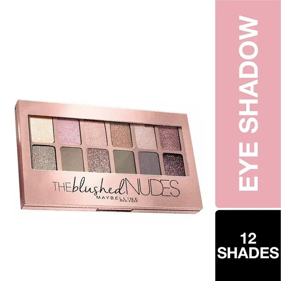 Maybelline Blushed Nudes Eyeshadow Palette – 12 Gorgeous Blendable Shades